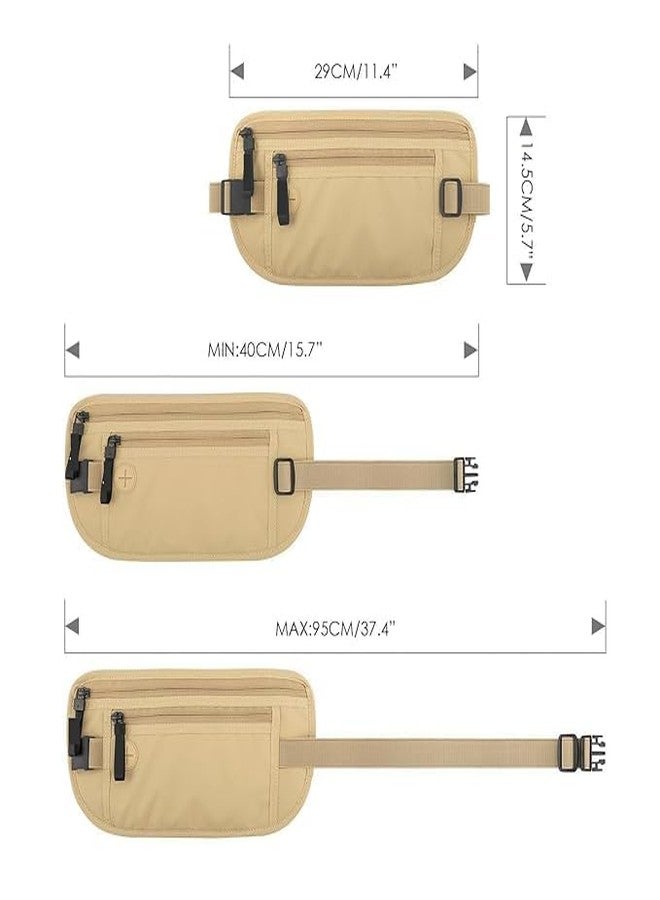 DP FASHION Waist Bag Secure Travel Money Belt | Undercover Hidden RFID Blocking Wallet | Anti-Theft Passport Wallet for Men & Women | Multicolor Travel Storage Bag - Image 2